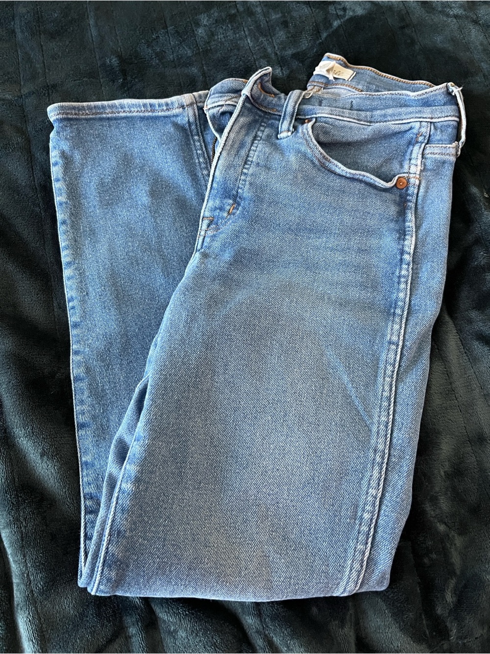 Madewell Light Blue Denim Jeans with Contrast Stitching